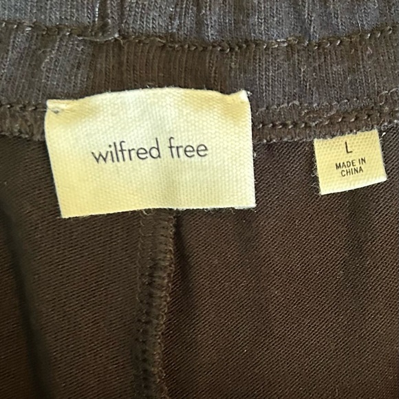 Aritzia Wilfred Free Black Wide-Leg Drawstring Women's Pants - Picture 7 of 10